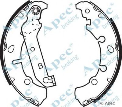 APEC BRAKING shu635 -  Комплект тормозных колодок